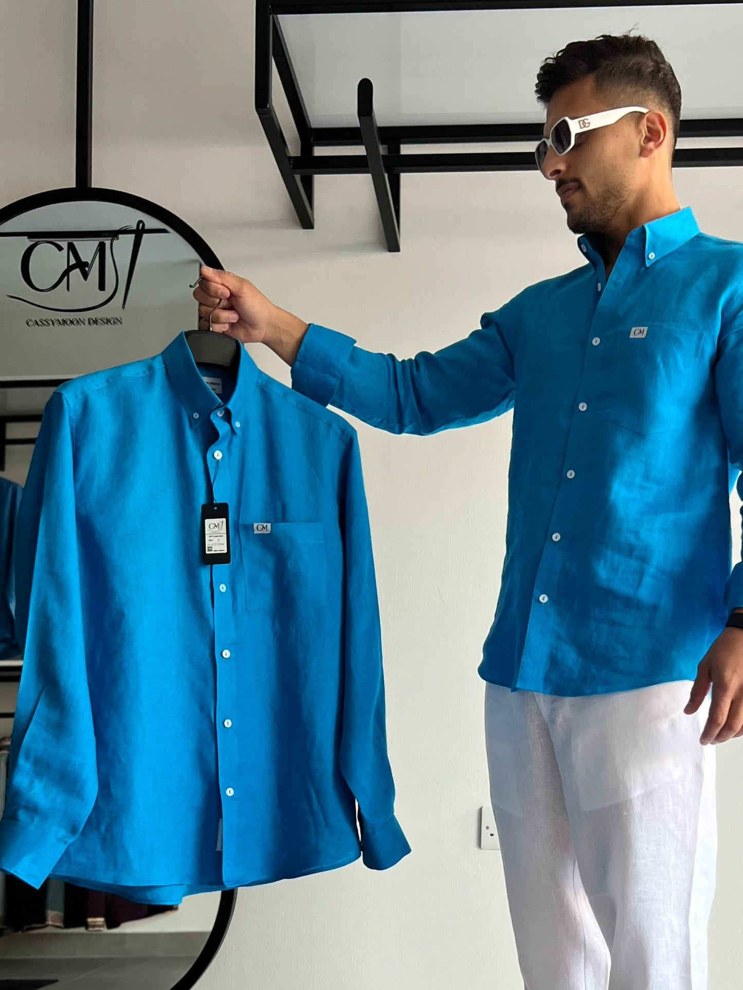 قميص أزرق ميكانوس فخامة وهيبة حضور limited edition