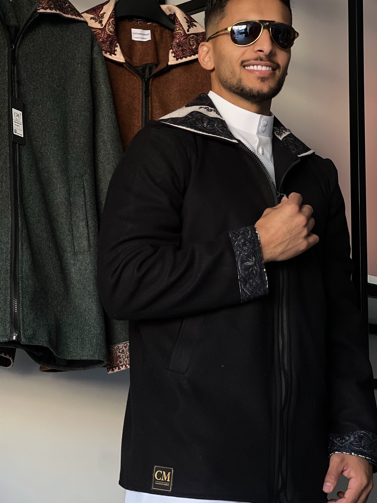 جاكيت الشال ( اسود )