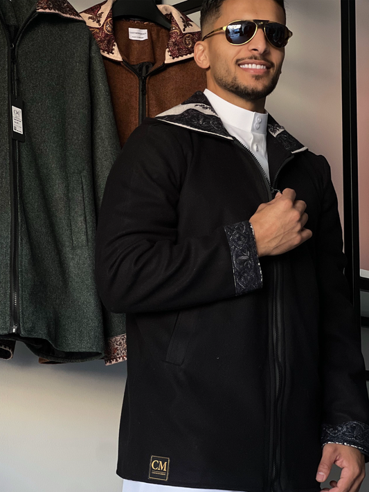 جاكيت الشال ( اسود )