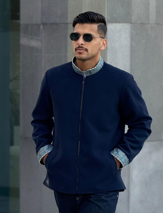 جاكيت الشال جابنيز - اللون الكحلي