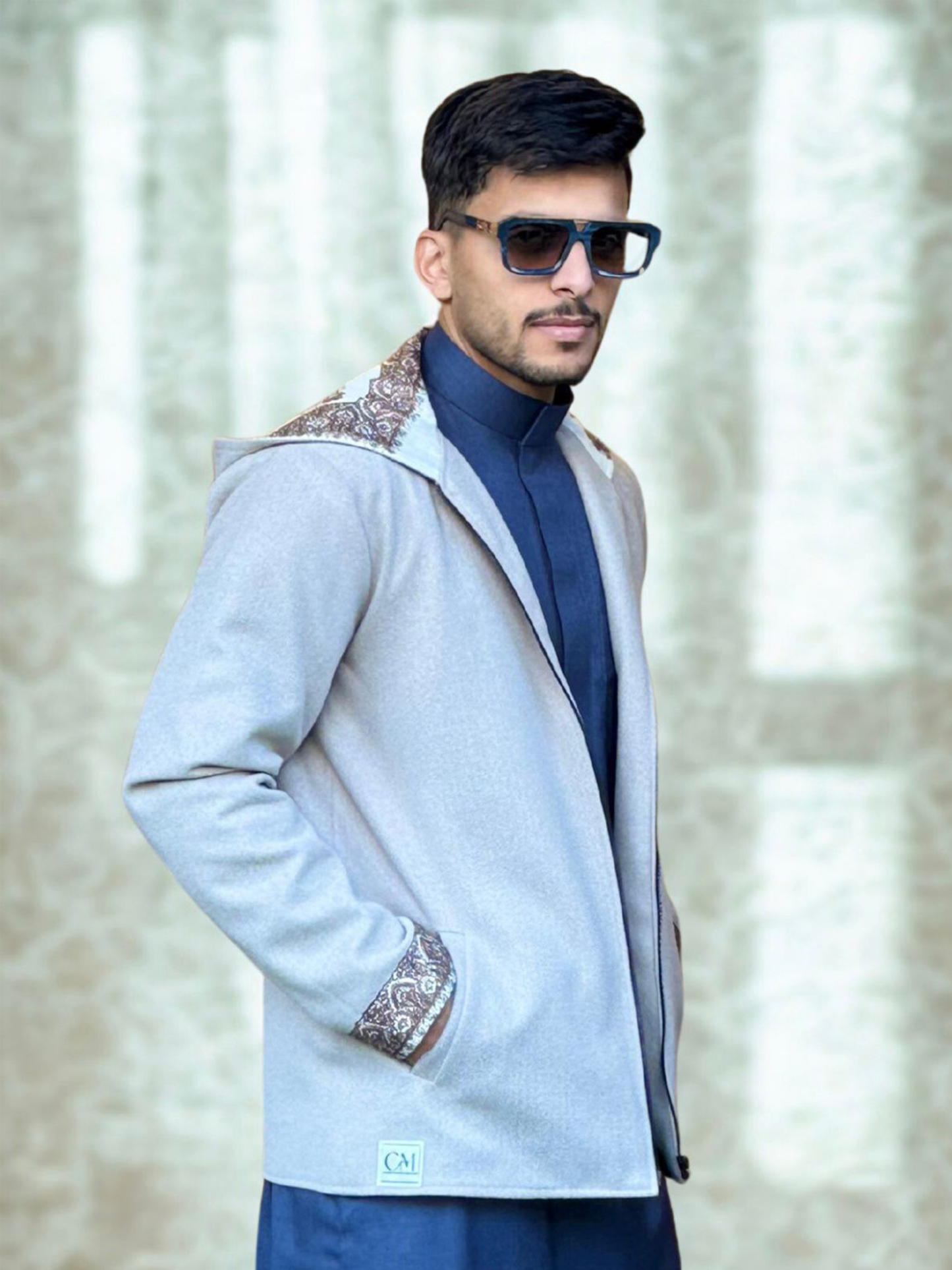 جاكيت الشال ( بيج رملي )