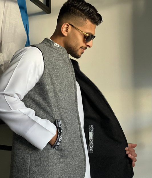 سديري دبل فيس (رمادي / رصاصي)