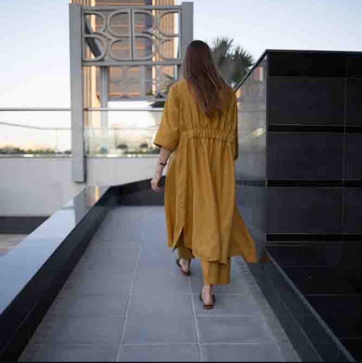 بدلة لينن قطعتين كارديقان وبانطلون