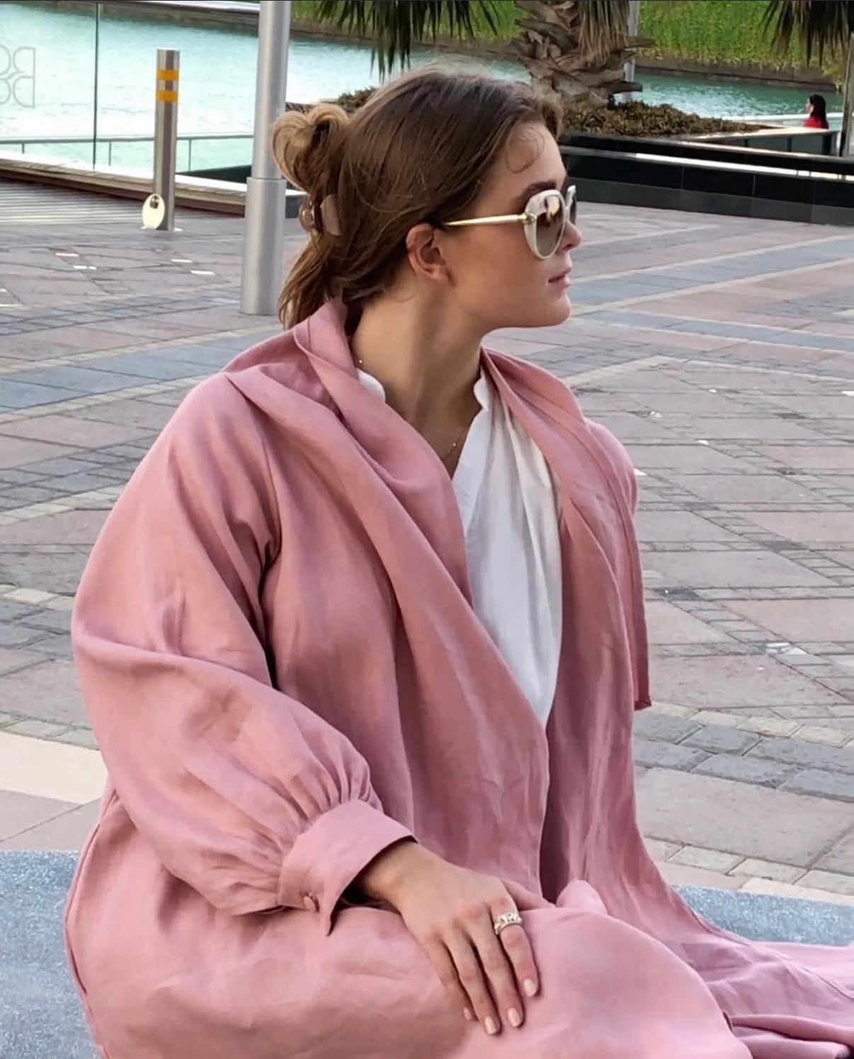 كارديقان كاجوال طويل بجيوب جانبية