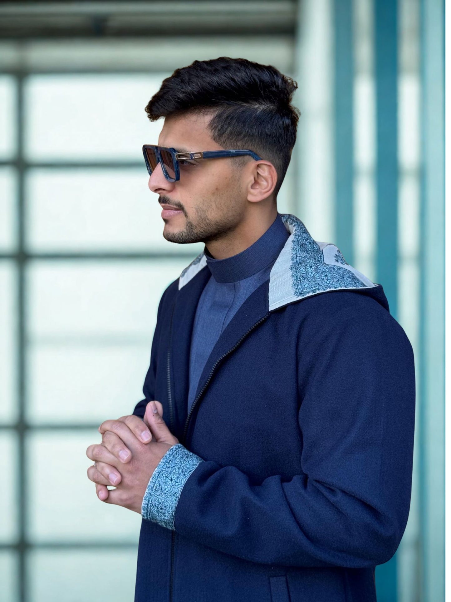 جاكيت الشال ( كحلي )