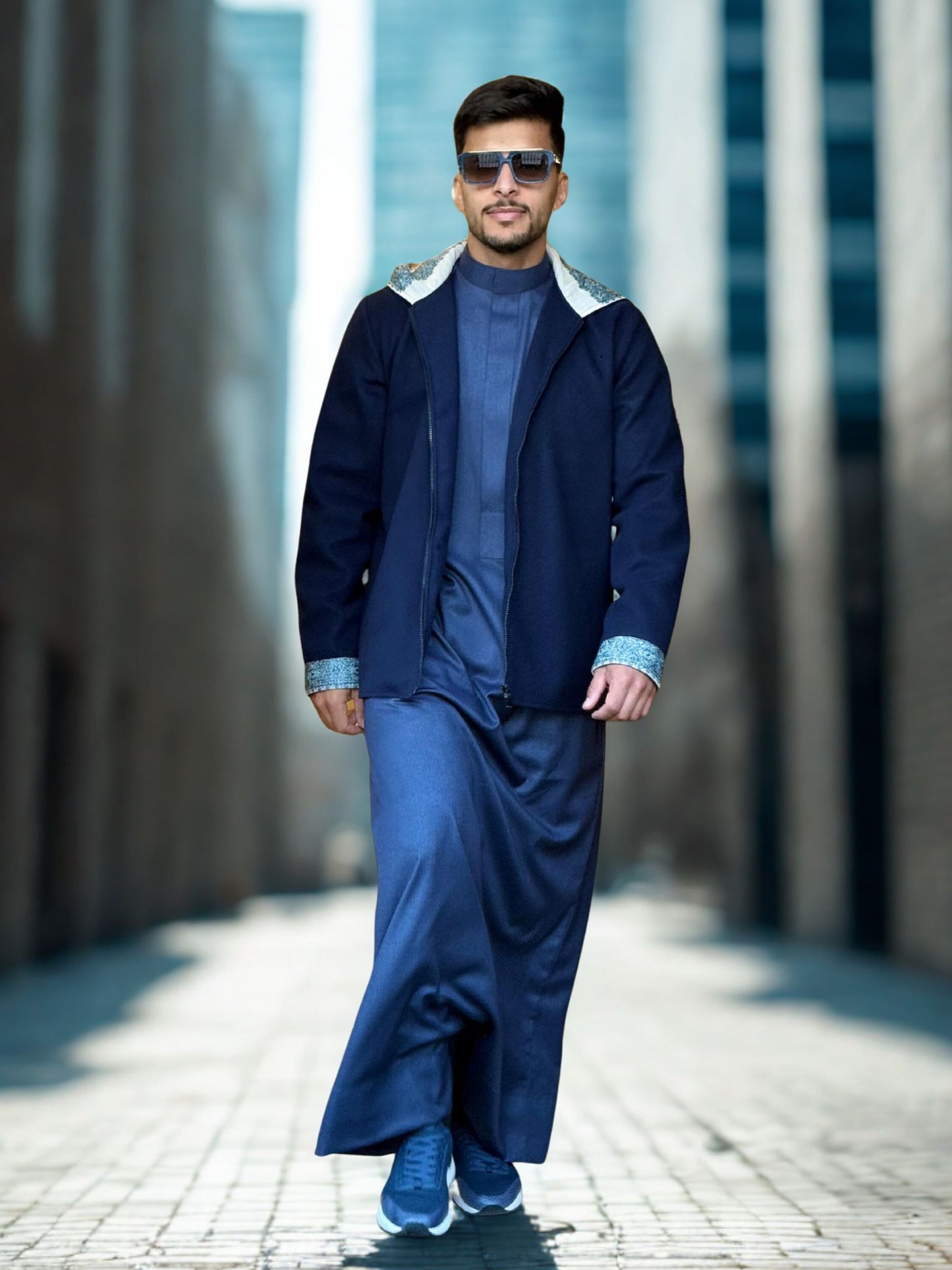 جاكيت الشال ( كحلي )