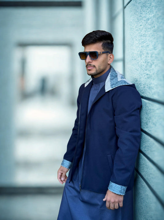 جاكيت الشال ( كحلي )