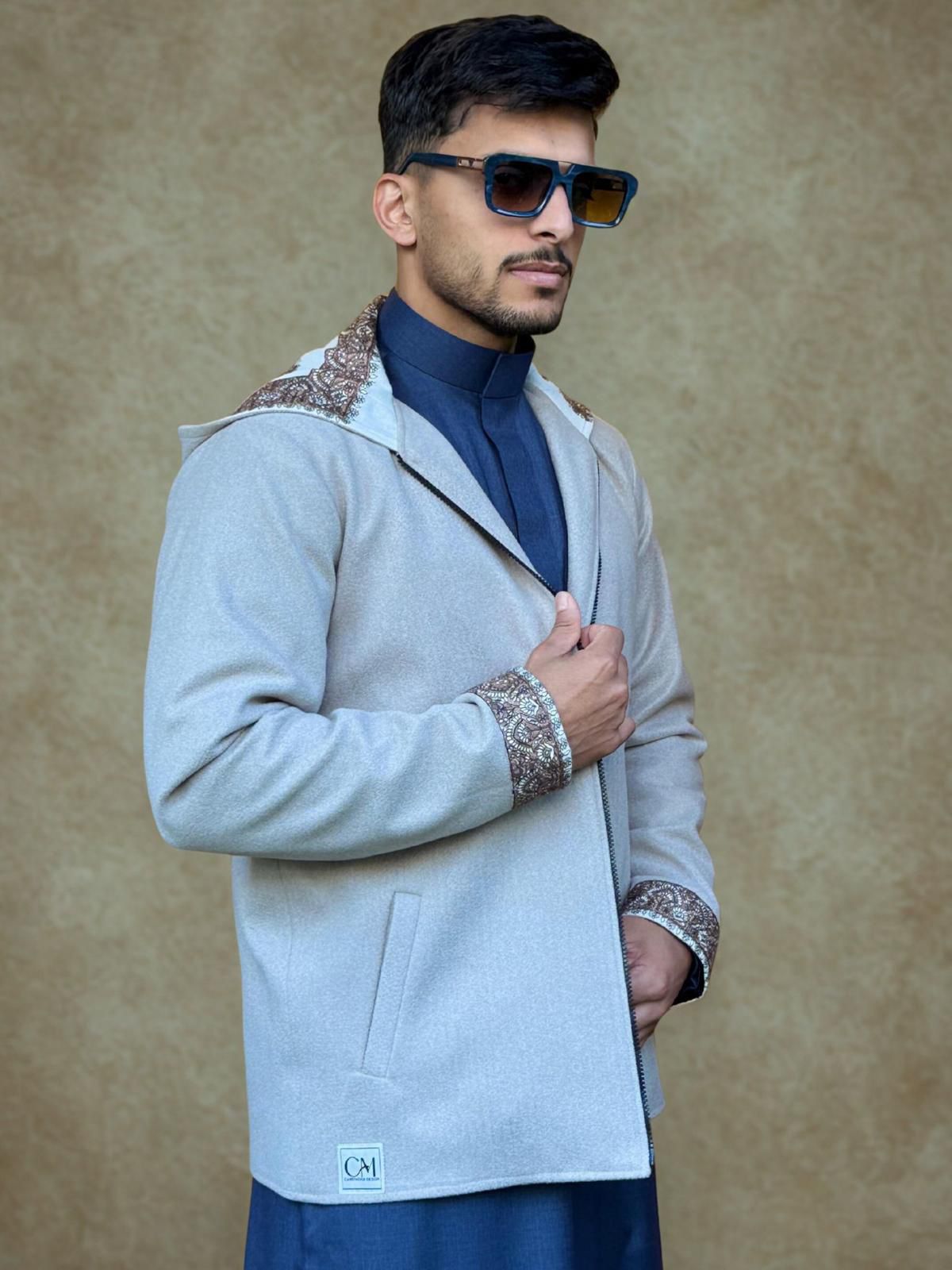 جاكيت الشال ( بيج رملي )