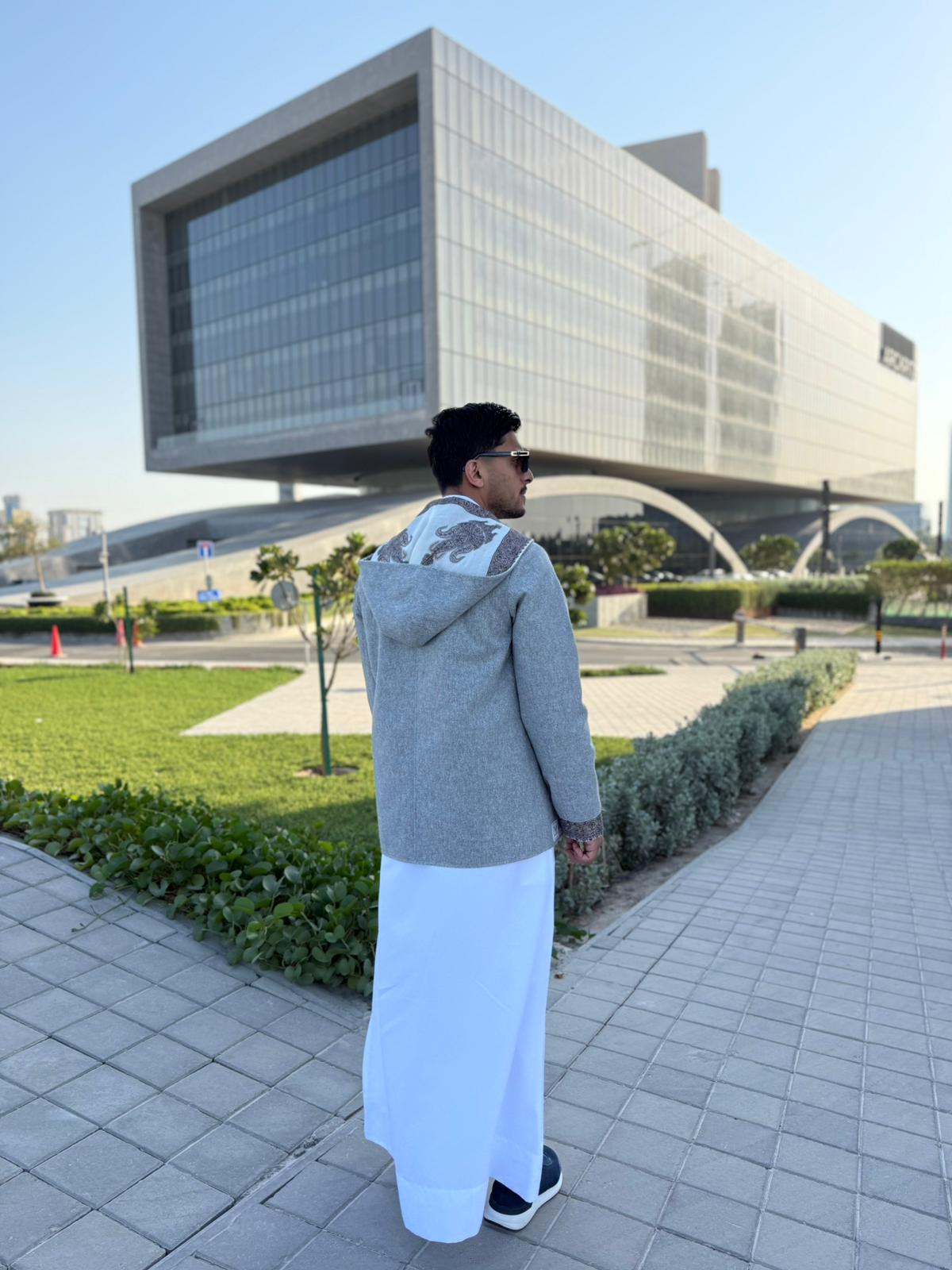 جاكيت الشال ( رصاصي )