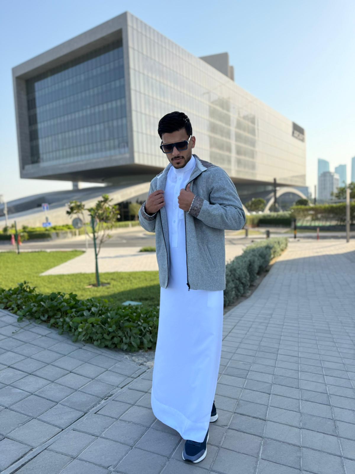 جاكيت الشال ( رصاصي )