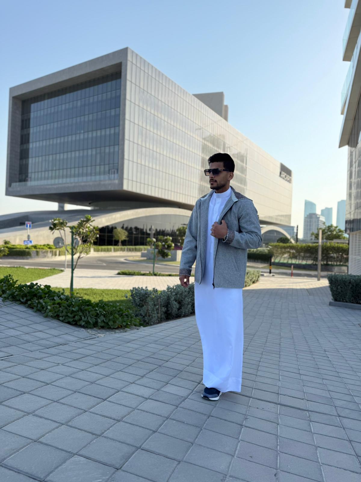 جاكيت الشال ( رصاصي )