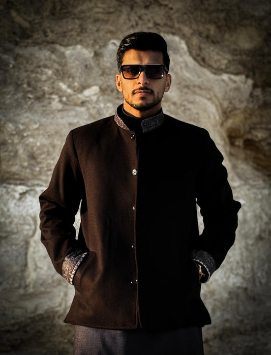 جاكيت الشال - جابنيز ( أسود )