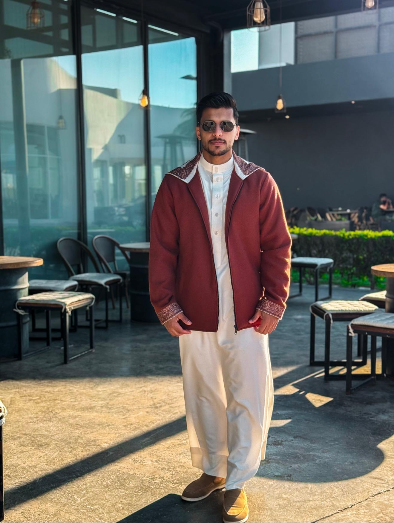 جاكيت الشال ( بني نحاسي )