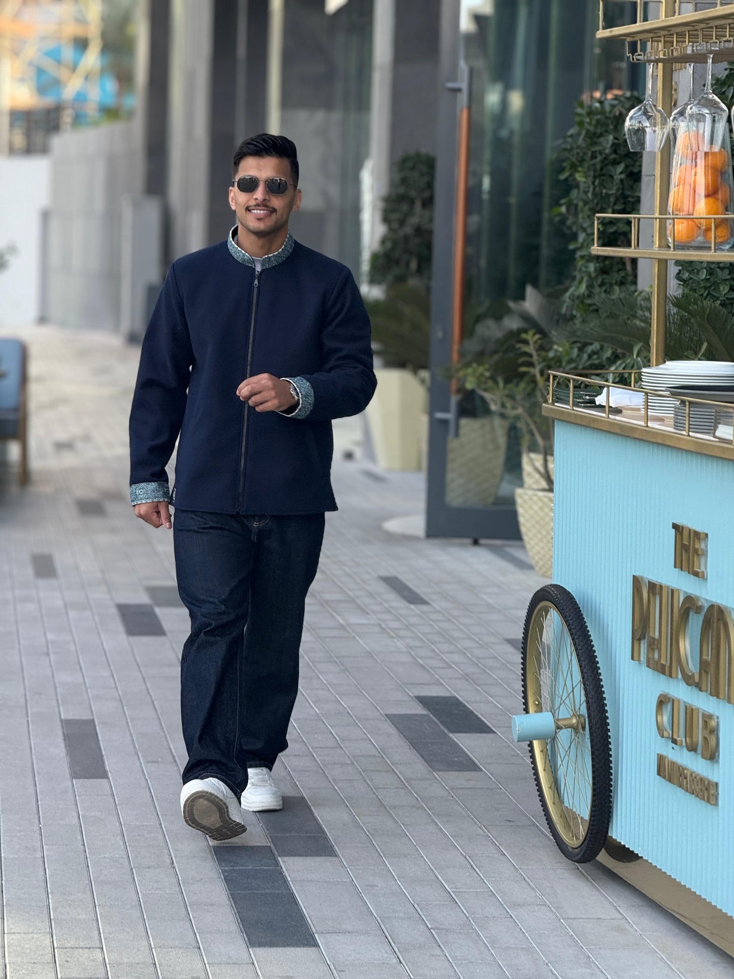 جاكيت الشال جابنيز - اللون الكحلي