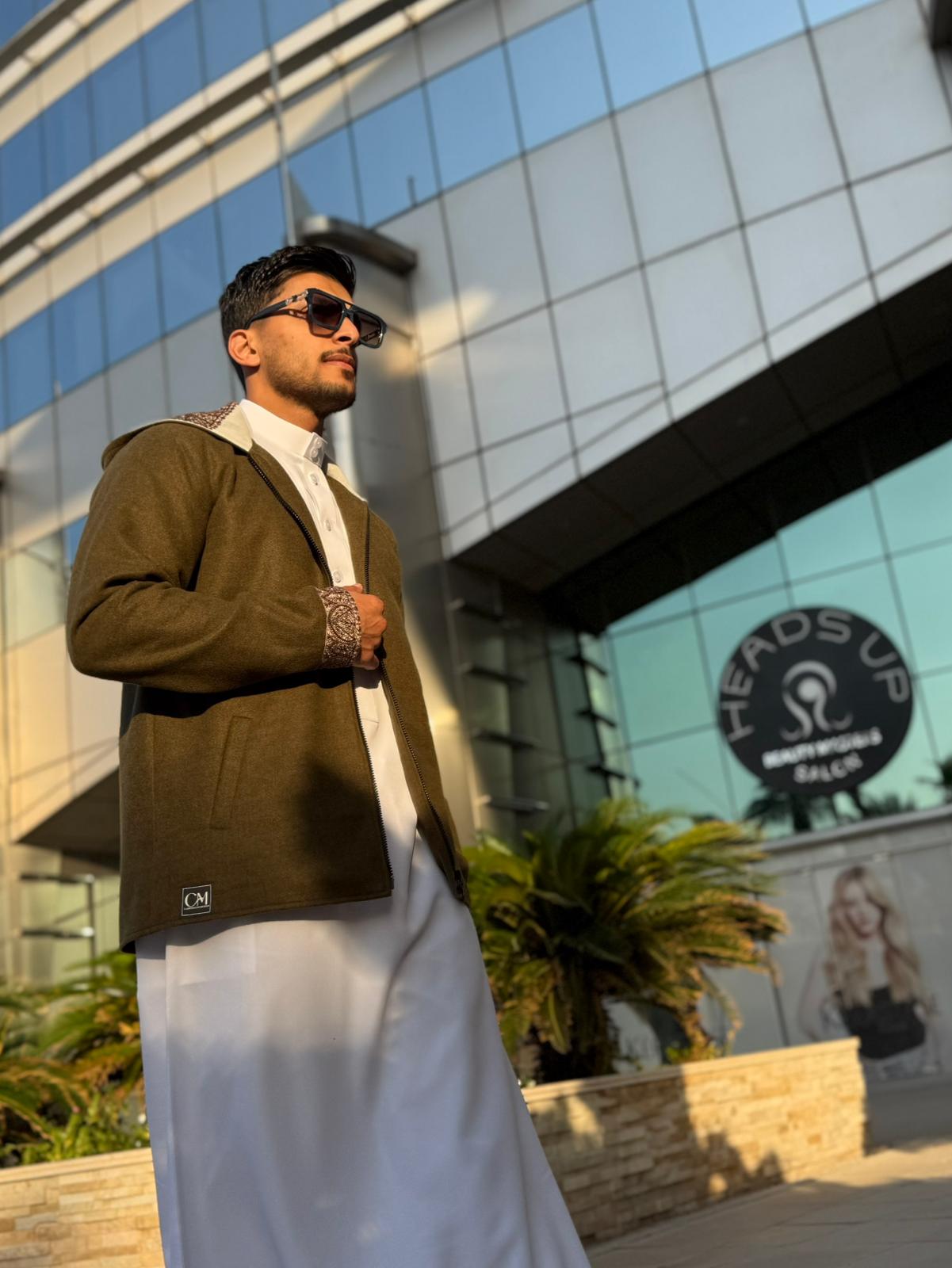 جاكيت الشال ( اخضر زيتي )